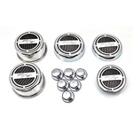 Deluxe Cap Covers Purple Inlay For 2008-2016 Dodge Charger V8 R/t Chrome. Fixed Price $237.06.