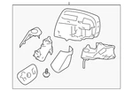 Genuine Subaru Mirror Assembly 91036FL03B. Fixed Price $158.72.