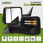 Tow Mirrors For 2002-2009 Dodge Ram 1500 2500 Flip Up Power Heated Manual Fold. Fixed Price $199.95.