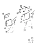 Genuine Mopar Outside Rear-view Mirror Right 5ZK42KCLAH. Fixed Price $432.90.