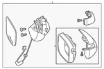 Genuine Acura Mirror Assembly 76200-TX4-A01ZF. Fixed Price $437.26.