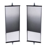New Pair Universal West Coast Truck Stainless Aluminum Side Mirror Head 6.5X16. Fixed Price $38.10.