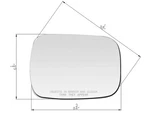 For Mirror Glass W/ Pads 1973-1996 Chevy Gm K Series Van Suv Passenger Side. Fixed Price $17.63.