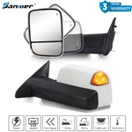 Painted White For 2009-2018 Dodge Ram Tow Mirrors Manual Flip-up Led Signals. Fixed Price $199.99.