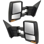 Tow Mirror Set 2009 2014 Ford F-150 Driver & Passenger Side Power Heat Light. Fixed Price $286.47.