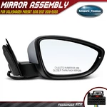 Passenger Black Power Folding Mirror W/ Turn Signal For Volkswagen Passat 16-20. Fixed Price $93.79.