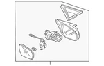 Genuine Honda Mirror Assembly 76250-S5D-A21ZA. Fixed Price $169.95.
