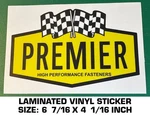Premier High Performance Fasteners Vintage Racing Sticker Decal- Nascar Scca. Fixed Price $9.34.