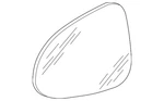 Genuine Volkswagen Mirror Glass 7P6-857-521-A. Fixed Price $229.94.