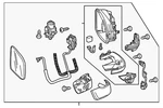 Genuine Honda Mirror Assembly 76208-T5R-A31. Fixed Price $590.10.