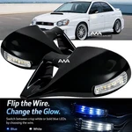 For 02-07 Subaru Wrx / Sti M-3 Style Gloss Black Led Manual Side Mirrors Pair. Fixed Price $49.95.