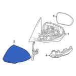For Dodge Hornet 2023-2025 7MS80TZZAA Front Left Door Mirror Cover. Fixed Price $103.97.