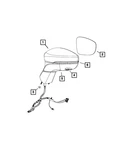 Genuine Mopar Outside Rear-view Mirror Left 7RW99DX8AA. Fixed Price $515.97.