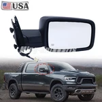 Black Mirror Assembly Right Passenger W/ Heated Turn Signal For Ram 1500 13-2019. Fixed Price $103.89.
