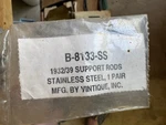 New 1932-39 Ford Stainless Radiator Support Rods Pair B-8133-SS. Fixed Price $50.00.