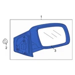 For Dodge Journey 2011-2015 1UD78TZZAB Front Right Door Mirror. Fixed Price $338.33.