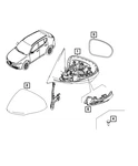 Genuine Mopar Mirror Cap Right 7MS79TZZAA. Fixed Price $92.49.