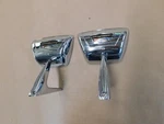 Nos Oem Ford 1964 Galaxie Fairlane Falcon Mirrors Pair W/ Crest Emblems Ornament. Fixed Price $519.00.