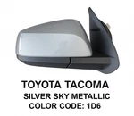 New Silver Mirror Fits 2016-21 Toyota Tacoma Passenger Right Side Heated. Fixed Price $209.56.