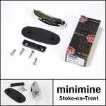Classic Mini Tex Door Mirror Plinth Kit Chrome M99987 Metal Alloy Austin Morris. Fixed Price $18.17.