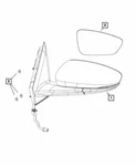 Genuine Mopar 2015-2017 Chrysler 200 Outside Rear View Mirror Left 1UY111W7AF. Fixed Price $97.19.
