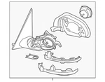 Genuine Bmw Mirror Assembly 51-16-5-A3A-EA8. Fixed Price $817.85.