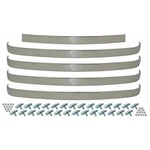 1948-50 Ford F1 F2 F3 Truck; Grill Bar Set; W/o Crank Hole; Stainless Steel;. Fixed Price $244.99.
