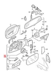 Audi A6 Exterior Mirror Mounting Electric Satin Black 4F1857409AS01C No Duty. Fixed Price $151.67.