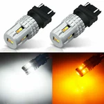 Jdm Astar 12-SMD 3157 4157NA Led Switchback White Amber Turn Signal Light Dual. Fixed Price $29.99.