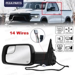 Mirror Heated Power Folding Driver Left Side For Ram 1500 2019-2024 68462769AB. Fixed Price $122.96.