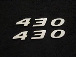 Ford Mercury Lincoln Edsel 430 Engine Id Fender Hood Scoop Trunk Emblems - White. Fixed Price $24.99.