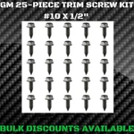 1973-1987 Regal Turbo T-type Interior Dash Exterior Molding Engine Bay Screws Gm. Fixed Price $14.36.