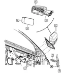 Genuine Mopar Outside Rear-view Mirror Left 68143805AF. Fixed Price $576.15.