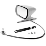 71-73 Ford Mustang Outside Racing Mirror, Remote Cable Control Left Driver. Fixed Price $166.10.