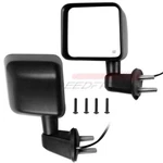 Black For 2007-2017 Jeep Wrangler Exterior Mirrors Power Heated Left+right Side. Fixed Price $57.69.