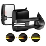 Gloss Black Towing Mirrors For 2007-2013 Chevy Silverado Gmc Sierra 1500 2500HD. Fixed Price $209.69.