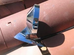 Original 65 - 67 Ford Mustang Fairlane Comet Rotunda Remote Mirror Left Side. Fixed Price $125.00.