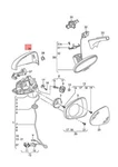 New Audi Cabriolet Mirror Cap . Aluminium 8V0857528A3Q7 Original. Fixed Price $489.57.