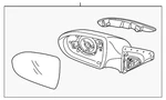 Genuine Kia 2011-2016 Sportage Mirror Assembly 87620-3W550. Fixed Price $281.06.