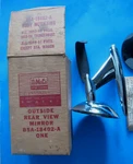 Nos Ford Rear View Outside Mirror Hole W/script 1952-58 Cars B5A-18402-A Tbird. Fixed Price $125.00.