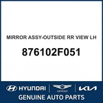 2003-2009 Kia Spectra Mirror Assembly-outside Rear View Oem New 876102F051. Fixed Price $290.35.
