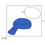 For Dodge Challenger 2021-2023 6WA32GW7AA Front Right Door Mirror. Fixed Price $188.37.