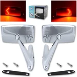67 68 Ford Mustang Falcon Chrome Outside Exterior Rh Lh Led Mirror Pair. Fixed Price $98.75.