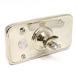 Vintage Car Rear View Mirror Lucas Type 160, Nickel Plated, Toby Medallion. Fixed Price $311.28.