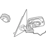 Genuine Bmw Outside Mirror W/out Glass H 51-16-7-039-918 New. Fixed Price $592.67.