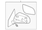 Genuine Nissan Mirror Assembly 96301-1VX1A. Fixed Price $710.76.