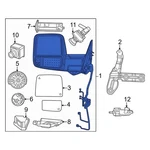 For Ram 3500 2023-2024 68509734AF Front Right Door Mirror. Fixed Price $1016.23.