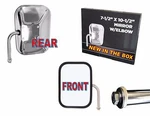 Mirror W/ Inch Elbow Stainless Steel Ford F150 F250 F2TZ-17723-A. Fixed Price $70.99.