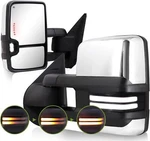 Power Heated Chrome Towing Mirrors Switchback For Chevrolet Silverado Gmc Sierra. Fixed Price $169.99.
