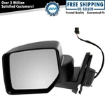 Trq Side View Mirror Power Textured Black Driver Left Lh For 07-09 Jeep Patriot. Fixed Price $48.14.